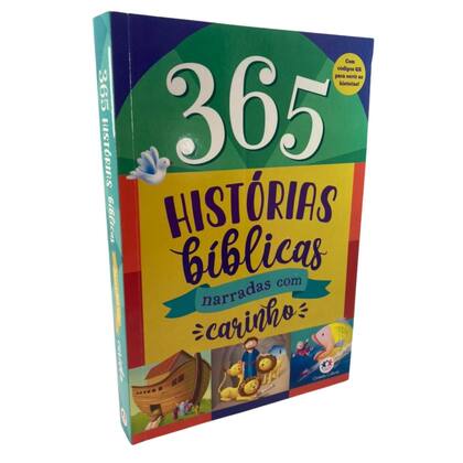 Imagem de Kit Com Livro 365 Historias E Uma Bíblia Ilustrada Crianças