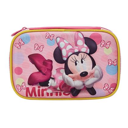 Imagem de Kit com Mochila com Rodas Tamanho G Minnie SE 13240 com Lancheira e Estojo Estampa em Relevo Xeryus