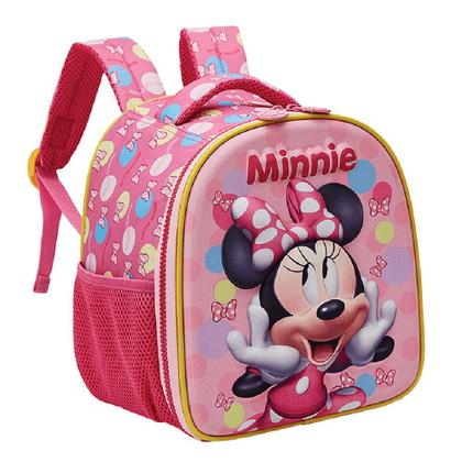Imagem de Kit com Mochila com Rodas Tamanho G Minnie SE 13240 com Lancheira e Estojo Estampa em Relevo Xeryus