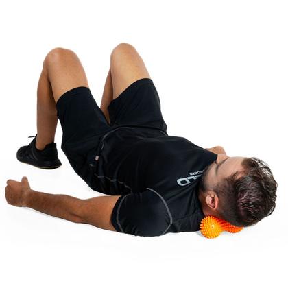 Imagem de Kit com Rolo e Bola de Massagem Automassagem Alivia Tensões Musculares Vollo