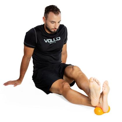 Imagem de Kit com Rolo e Bola de Massagem Automassagem Alivia Tensões Musculares Vollo