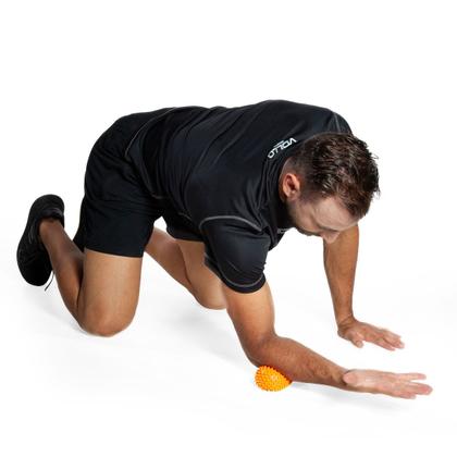 Imagem de Kit com Rolo e Bola de Massagem Automassagem Alivia Tensões Musculares Vollo