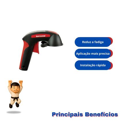 Imagem de Kit com rust-oleum metal protection metalico ouro rosa + rust oleum aplicador comfort grip