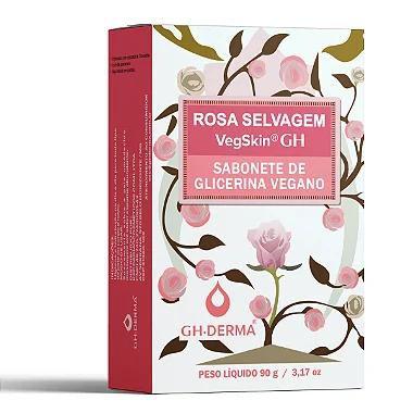 Imagem de Kit com sabonetes de glicerina vegano rosa selvagem gh / kit com 3 unidades