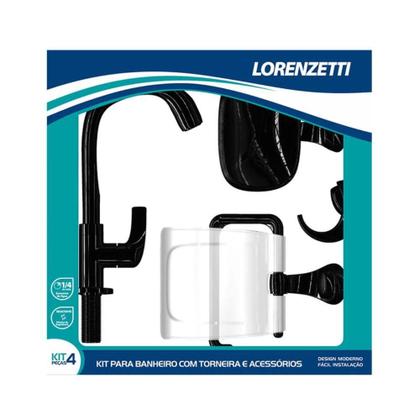 Imagem de Kit com Torneira e Acessórios Lorenzetti Fitt 2004 F61