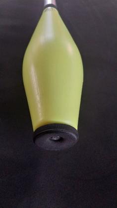 Imagem de Kit com TRES claves Pirouette cabo prata - Clava ou pino para malabarismo/MALABARES