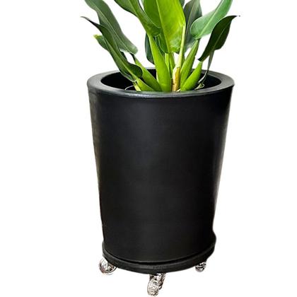 Imagem de Kit  Com Vaso de Planta + Suporte Com Rodas Para Decoração 