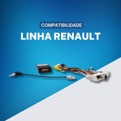Kit Comando Multifunções Renault Dedicado para Multimidia De 9