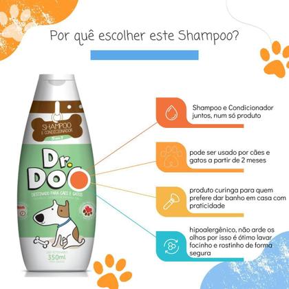 Imagem de Kit Combo 2 Shampoo +Condicionador Pet 5X1 Ganhe Perfume