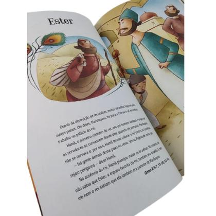 Imagem de Kit Combo com 2 Livros Bíblicos 1 365 historias bíblicas e 1 Bíblia Infantil Ilustrada Brochura