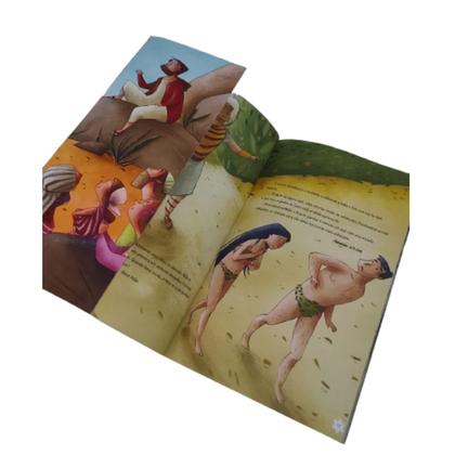 Imagem de Kit Combo com 2 Livros Bíblicos 1 365 historias bíblicas e 1 Bíblia Infantil Ilustrada Brochura