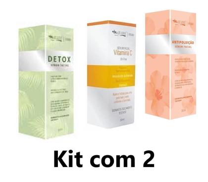 Imagem de Kit Combo Com 3 Sérum Detox, Vita C E Anti Poluição Max Love