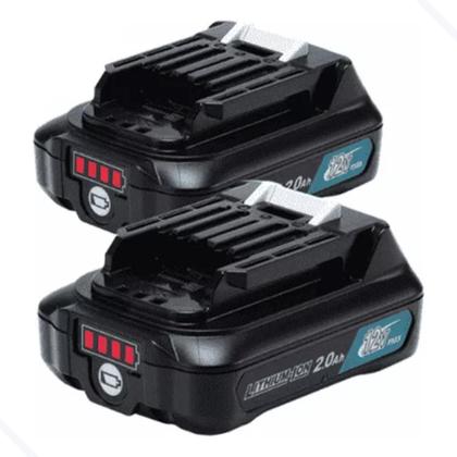 Imagem de Kit Combo Furadeira Parafusadeira 10mm Bateria 12v com Jogo Bits Profissional Bivolt Makita