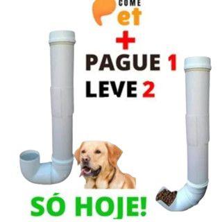 Imagem de Kit Comedouro e Bebedouro em PVC Resistente para Cães e Gatos de Todos os Portes