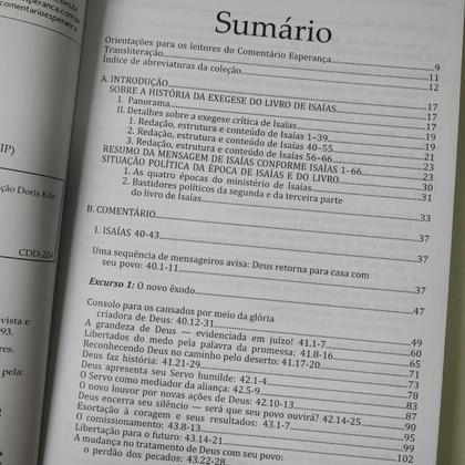 Imagem de KIT Comentário Esperança Antigo Testamento ISAÍAS - VOLUME 1 E VOLUME 2 - Dieter Schneider