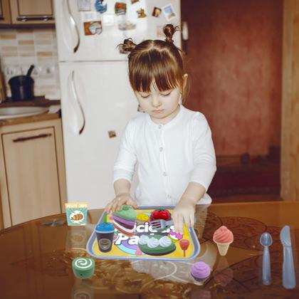 Imagem de Kit Comidinha Brinquedo Infantil Sorvete Doces Fast Food