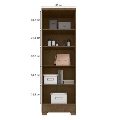 Imagem de Kit Cômoda Sapateira 1 Porta 4 Gavetas Porto Belo Com Multiuso Cairo 2 Portas I01 Malbec Clique Chique