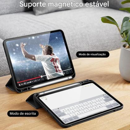 Kit compatível com iPad 11 A16 Capa Smart Trifold Teclado Mouse