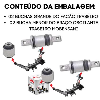 Imagem de Kit completo 14 buchas suspensão traseira new civic g8 06/11