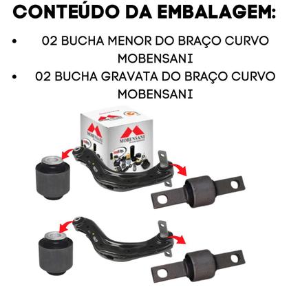 Imagem de Kit completo 14 buchas suspensão traseira new civic g8 06/11