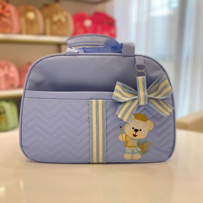 Imagem de Kit completo 5 peças escudo bolsa maternidade menino/menina com mochila