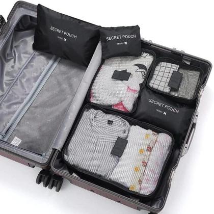 Imagem de Kit Completo 6 Em 1 Para Organização Mala Viagem Qualidade