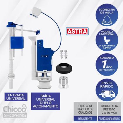 Imagem de Kit Completo Astra Reparo Cx Acoplada Duplo Universal Original