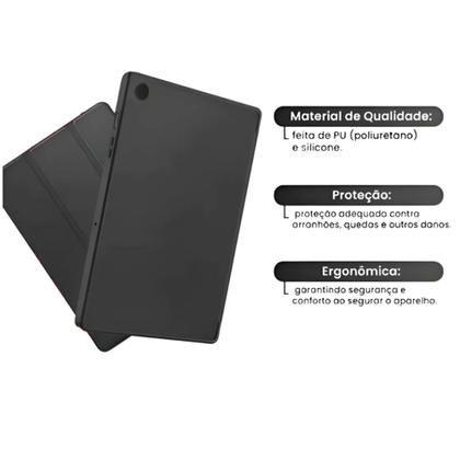 Imagem de Kit Completo Capa Case Smart P/ Galaxy Tab S10 Lite/S10 Fe/S9 Fe/S9/S8/S7 de 11 polegadas + Película +teclado mouse+ Can