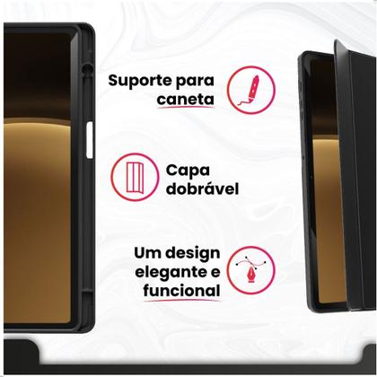 Imagem de Kit Completo Capa Smart Película Caneta Para Galaxy Tab A9 Plus 11 X210 X215 X216