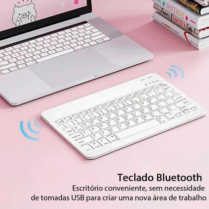 Imagem de Kit Completo: Capa, Teclado, Mouse e Película para iPad A16 11ª Geração 2025 - Preto