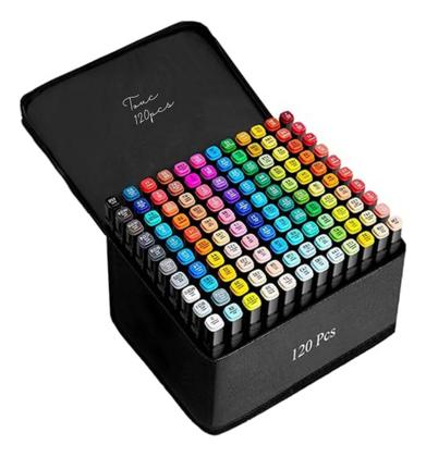 Imagem de Kit Completo com 2 Livros de Colorir Bobbie Goods + 120 Canetinhas Touch com Ponta Dupla  Criatividade sem Limites