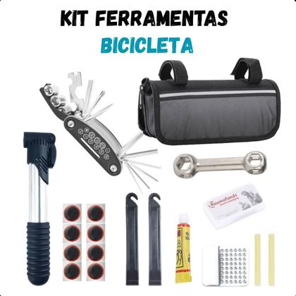 Imagem de Kit completo com espátulas e chaves para bicicleta