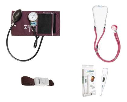 Imagem de Kit Completo De Enfermagem Com Garrote + Termometro - Pamed