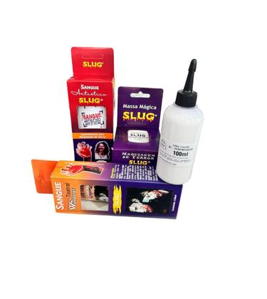 Imagem de Kit completo de maquiagem artística de terror Slug 4 Itens