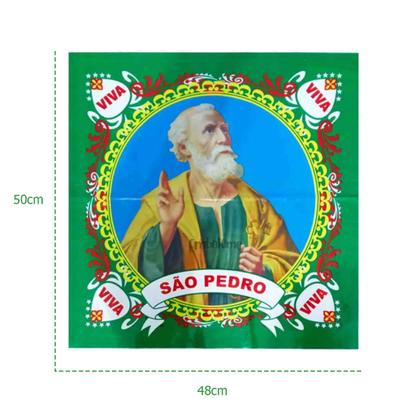 Imagem de Kit Completo Decoração Festa Junina 50M de Bandeirinhas Balões Santo Junino