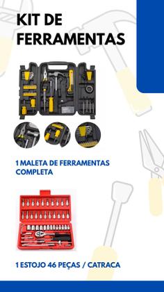 Imagem de Kit Completo ferramenta MTBest com 246 Peças Maleta Organizadora Profissional