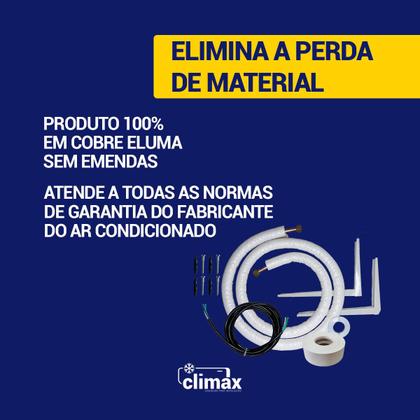 Imagem de Kit Completo Instalação Para Ar Condicionado Gree G-top Auto Inverter 9000 a 12000 Btus 1/4 3/8 3 Metros Com Suporte 450