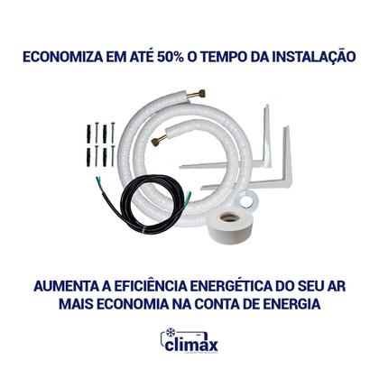 Imagem de Kit Completo Instalação Para Ar Condicionado Springer Midea AirVolution 9000 Btus 2 Metros Com Suporte 450