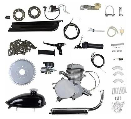 Imagem de Kit Completo Motor P/ Bicicleta Motorizada 80cc