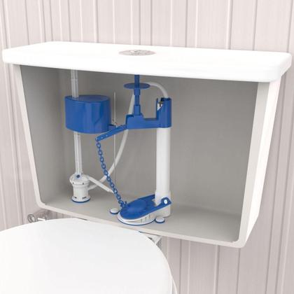 Imagem de Kit Completo p/ Caixa Acoplada Blukit Acionamento Superior