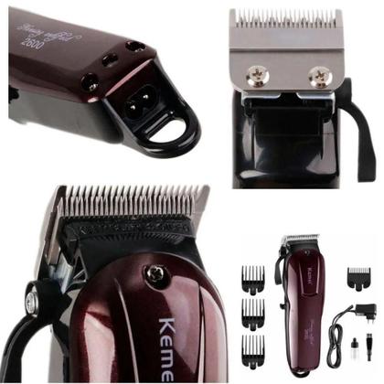 Imagem de Kit Completo Para Cortar Cabelo Barba Acabamento Barba Cabelo Desenho Cabelo Barba  Shaver Kemei