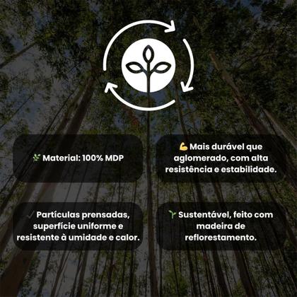 Imagem de Kit Completo para Quarto Guarda Roupa Cômoda Mesa Retrô Menu Móveis