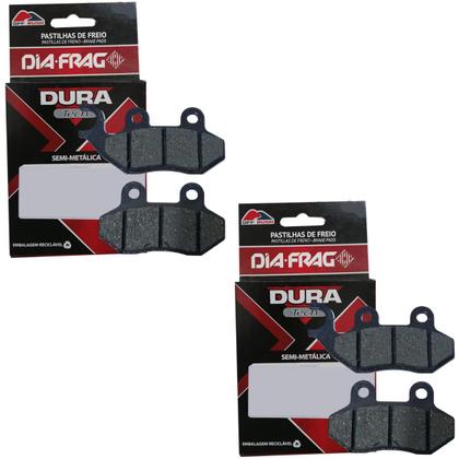 Imagem de Kit Completo Pastilhas De Freio Diafrag - Dafra Citycom 300i Sem Abs 08-18