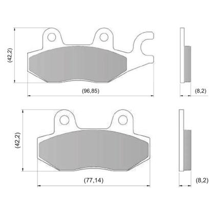 Imagem de Kit Completo Pastilhas De Freio Diafrag Dianteira Traseira Honda Cb 300 Sem Abs 2009 2010 2011 2012 2013 2014 2015