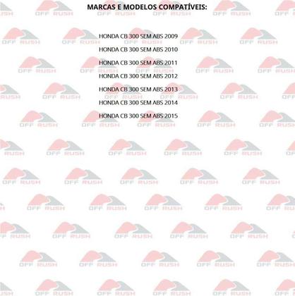 Imagem de Kit Completo Pastilhas De Freio Diafrag Dianteira Traseira Honda Cb 300 Sem Abs 2009 2010 2011 2012 2013 2014 2015