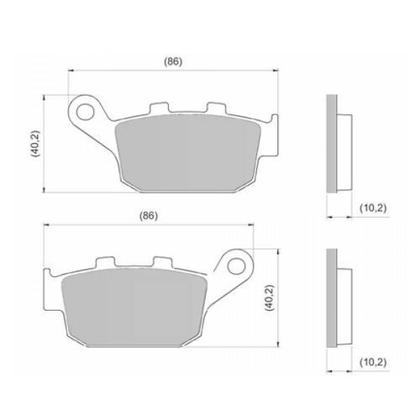 Imagem de Kit Completo Pastilhas De Freio Diafrag Dianteira Traseira Honda Cb 300 Sem Abs 2009 2010 2011 2012 2013 2014 2015