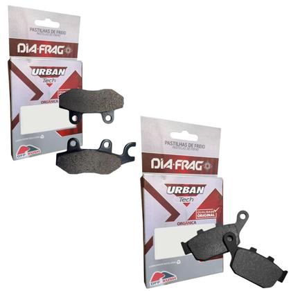 Imagem de Kit Completo Pastilhas De Freio Diafrag Dianteira Traseira Honda Cb 300 Sem Abs 2009 2010 2011 2012 2013 2014 2015