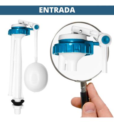 Imagem de Kit Completo Reparo Simples Entrada e Saída Caixa Acoplada Para o Vaso Logasa 1.6gpf 6.0lpf