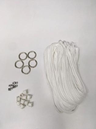 Imagem de Kit Completo Reparo Varal de Teto ou Parede com 23,5m de corda