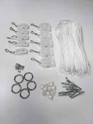 Imagem de Kit Completo Reposição Varal de teto com 23,5m de corda